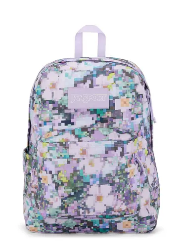 Unsisex JanSport SuperBreak Plus sırt çantası - 8 bit çiçek