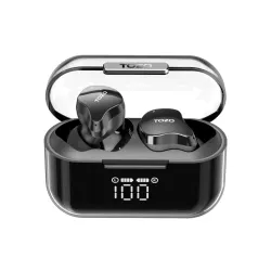 Słuchawki dokanałowe TOZO T18 Crystal Buds Czarny