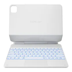 Etui na iPad Pro 13 cali TYPECASE Edge Biały Klawiatura