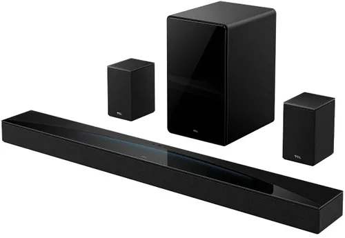 Soundbar TCL Q85H Pro Czarny 7.1.4-kanałowy, Bezprzewodowy Subwoofer, 4K, HDMI eARC, Wi-Fi, BT, Dolby Atmos, DTS:X
