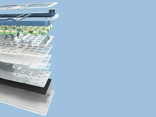 Klawiatura ROYAL KLUDGE RK-S98 Chartreuse Switch Biało-fioletowy