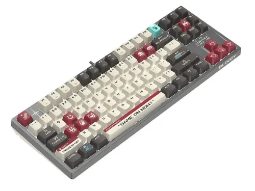 Klawiatura mechaniczna A4tech Bloody S87 Pixels Red BLMS RED Plus Szary