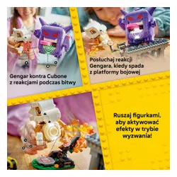 LEGO 72166 Pokémon SMART Play Cubone i Gengar — upiorne starcie