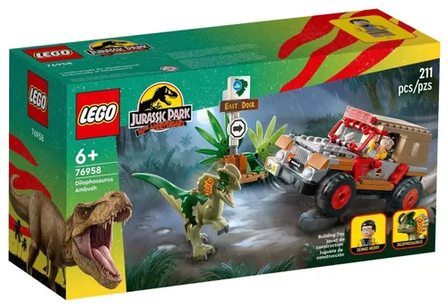 LEGO Jurassic World 76958 засада дилофозавра