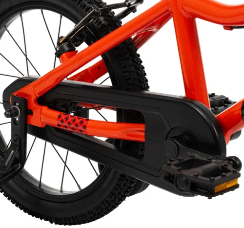 Rower dziecięcy HUFFY Literide Kids 16 cali dla chłopca Pomarańczowo-czerwony