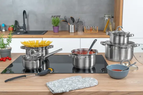 Zestaw garnków GÖTZE & JENSEN CS300 Colorado Inox (10 elementów)