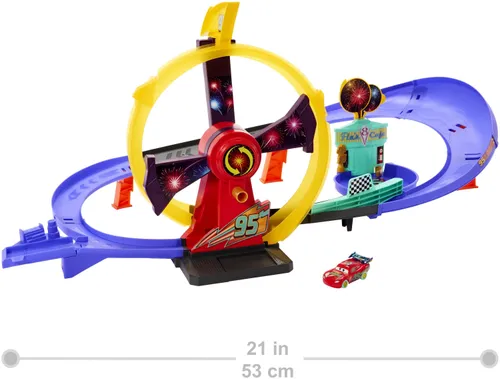 Tor MATTEL Disney Pixar Cars Auta Odjazdowe Świętowanie Zestaw JMT57
