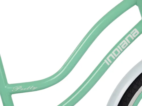 Rower dziecięcy INDIANA Pretty 20 cali dla dziewczynki Miętowy