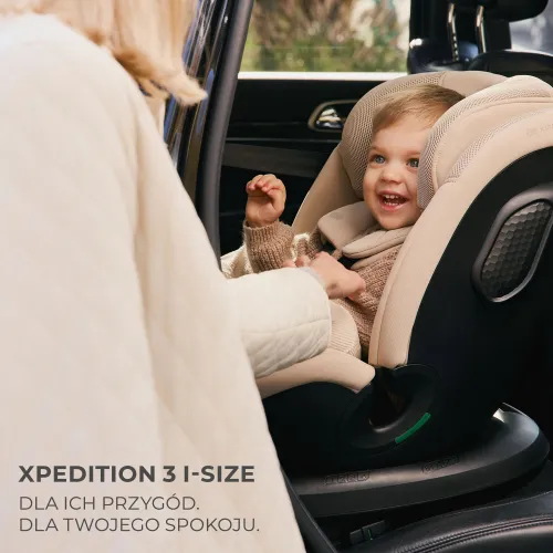 Fotelik samochodowy KINDERKRAFT Xpedition 3 I-Size 40-150 cm (0-22 kg) Szary