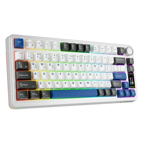 Klawiatura mechaniczna Rampage Quell Pro LEOBOG Star Vector Biało-Czarny