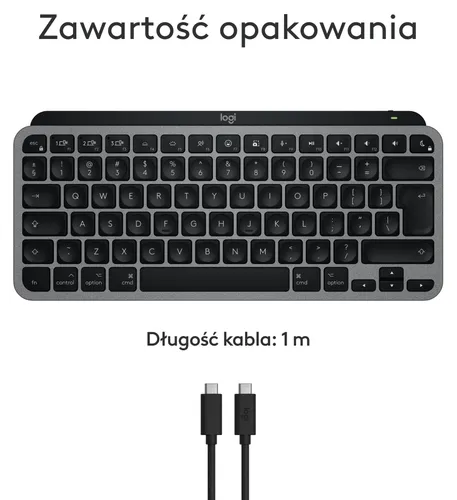 Klawiatura LOGITECH MX Keys Mini for Mac Szary