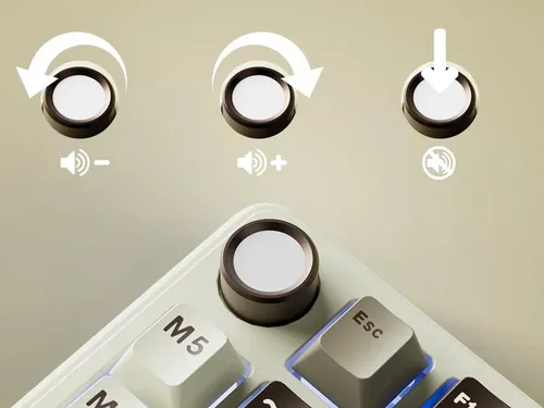 Klawiatura ROYAL KLUDGE L75 Mocha Grey Cream Switch