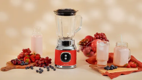 Blender kielichowy CECOTEC RetroTwist Czerwony