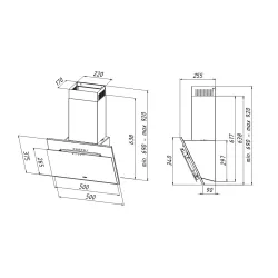 Okap Akpo WK4 JUNO 60 T300 Biały