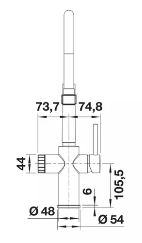 Bateria BLANCO Catris-S Flexo Filter PVD 526706 Czarny/srebrny