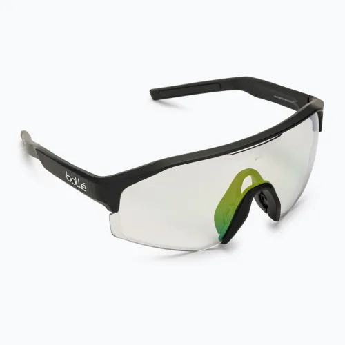 Okulary przeciwsłoneczne Bollé Lightshifter black matte/phantom clear green photochromic
