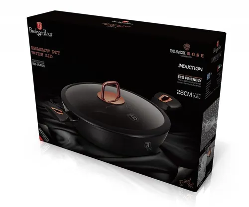 Garnek granitowy 28 cm Berlinger haus bh-1640 black rose 1szt