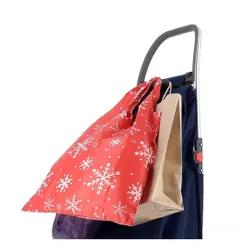 Coș de cumpărături Rolser RG Wallaby TWEED cu 2 roți-blue