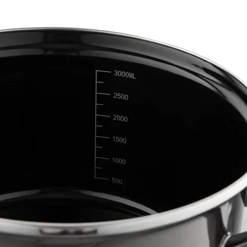 Garnek emaliowany z pokrywką EMALIA POLSKA PLESZEW METALICO 3,3 l