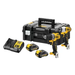 Zestaw elektronarzędzi akumulatorowych 12V DeWalt DCK2110C2T