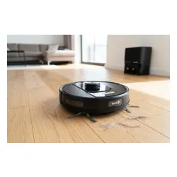 Robot sprzątający SETTI+ RV600S ze stacją czyszcząco-ładującą, funkcja mopowania Czarny