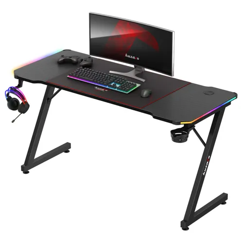 Biurko gamingowe HUZARO Hero 3.3 RGB Czarny