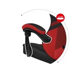 Fotel HUZARO Force 4.4 Czerwono-czarny
