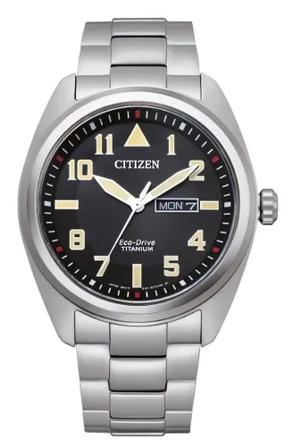 Zegarek CITIZEN Super Titanium Military BM8560-88EC Tytanowy