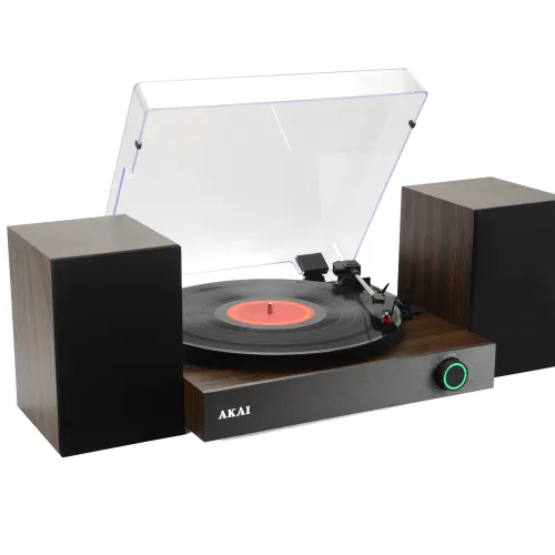 Gramofon AKAI ATT-200SP Manualny Napęd paskowy Bluetooth Brązowy