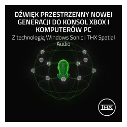 Słuchawki bezprzewodowe z mikrofonem Razer BlackShark V3 do PlayStation Nauszne Czarny
