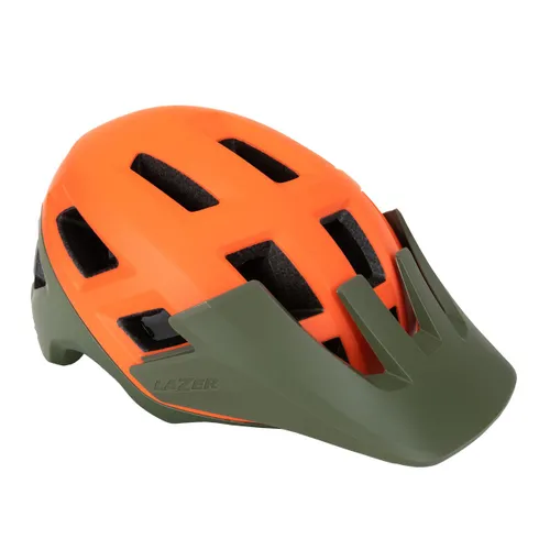 Kask rowerowy Lazer Coyote KinetiCore matte orange/green