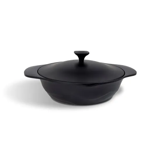 MONETA Lirica Handle 26 cm czarna - patelnia nieprzywierająca z pokrywką