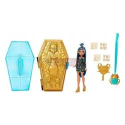 LALKA MONSTER HIGH Cleo De Nile GOLDEN GLAM CASE zestaw z tatuażami HNF72