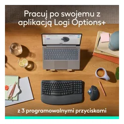 Myszka Logitech M575S bezprzewodowa szara