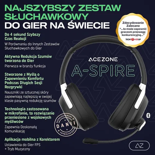 Беспроводные наушники с микрофоном AceZone A-Spire