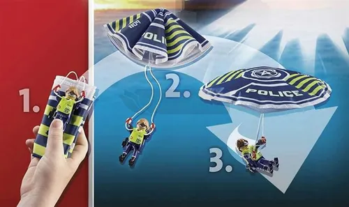 Playmobil City Action 70781 Policyjny spadochron