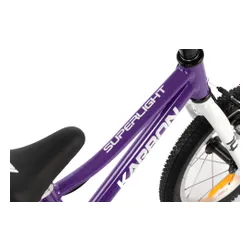 Rower dziecięcy KARBON Superlight 14 cali dla chłopca Fioletowy