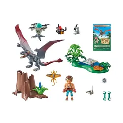 Набор фигурок Playmobil Dinos 71525 Исследовательская станция динозавров Диморфодон