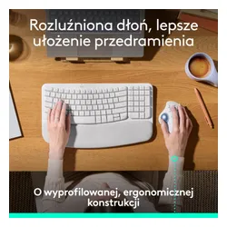 Myszka Logitech M575S bezprzewodowa biała