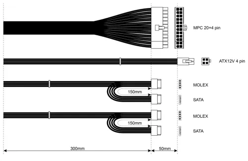 Zasilacz Akyga Pro AK-S1-300 300W Srebrny