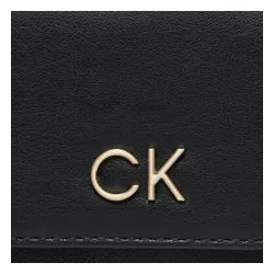 Большой женский кошелек Calvin Klein Re - Lock Trifold Md с цепочкой K60k611458 CK Black BEH