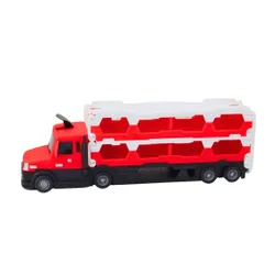 Laweta Z Pojazdami Straży Pozarnej Tor Wyścigowy 211Cm 2W1 Dźwięki Znaki