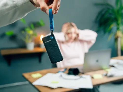 Dysk VERBATIM Pocket 256GB SSD Czarno-niebieski
