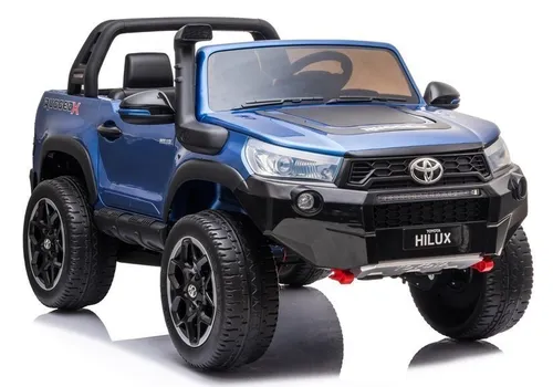 Auto Na Akumulator Dla 2 Dzieci Toyota Hilux 4X4 Lakier Pilot Eva Skóra LED Radio MP3