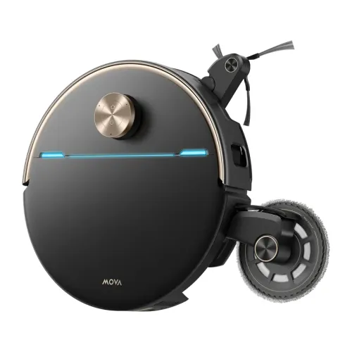 Robot sprzątający Mova V70 Ultra Complete Funkcja mopowania Stacja oczyszczająca Tworzenie mapy pomieszczenia 69dB Funkcje AI Czarny