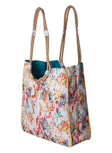 Пляжная сумка для покупок Kavu Market Duffel Bag-floral coral