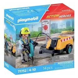 PLAYMOBIL ACTION HEROES 71752 Pracownik budowlany z młotem pneumatycznym