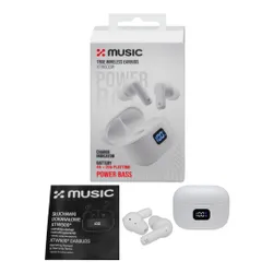 Słuchawki dokanałowe XMUSIC XTW500W Biały