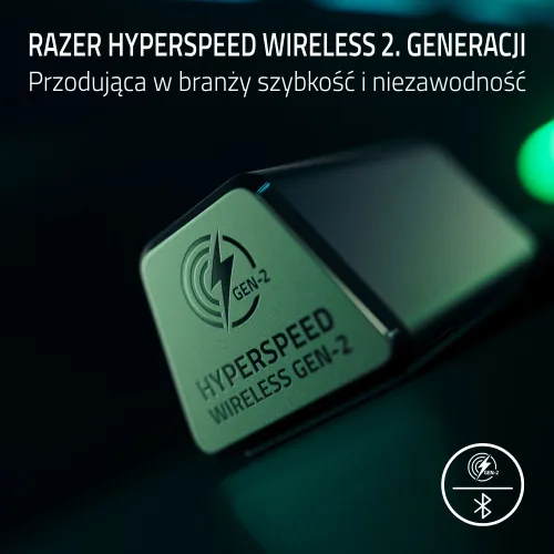 Słuchawki RAZER BlackShark V3 Bezprzewodowe, Nauszne, Dźwięk przestrzenny Czarny