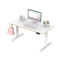 Biurko Ultradesk Pulsar 120cm Regulacja wysokości Biały